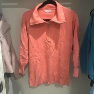 Pink Lily Oversized Salmon Cardigan (Small, fits like a Medium)